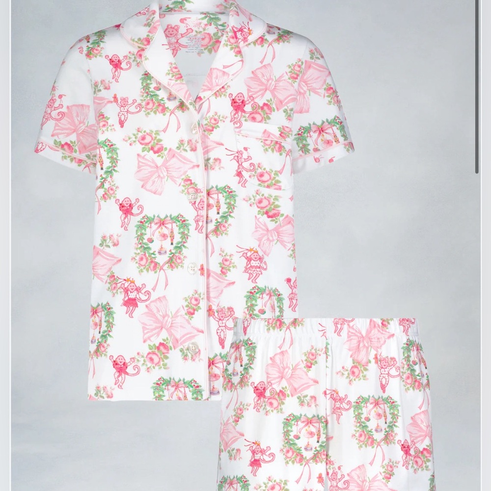 LoveShackFancy × Roller Rabbit Merry Monkey Beaux Polo Pajamas